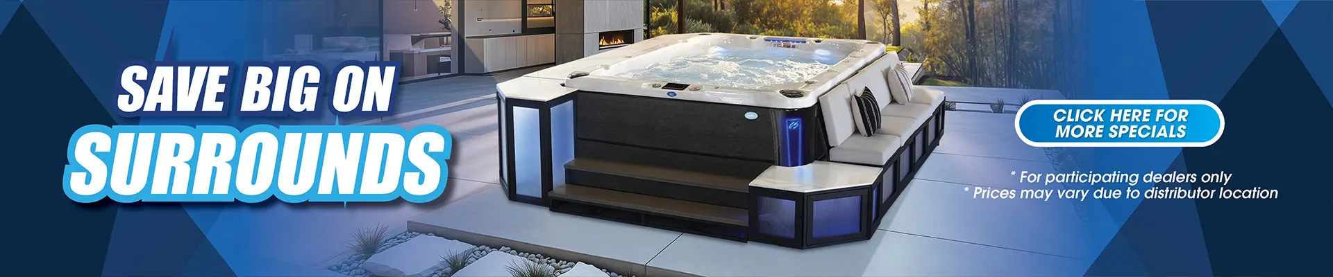Calspas hot tub being used in a family setting - Lovington