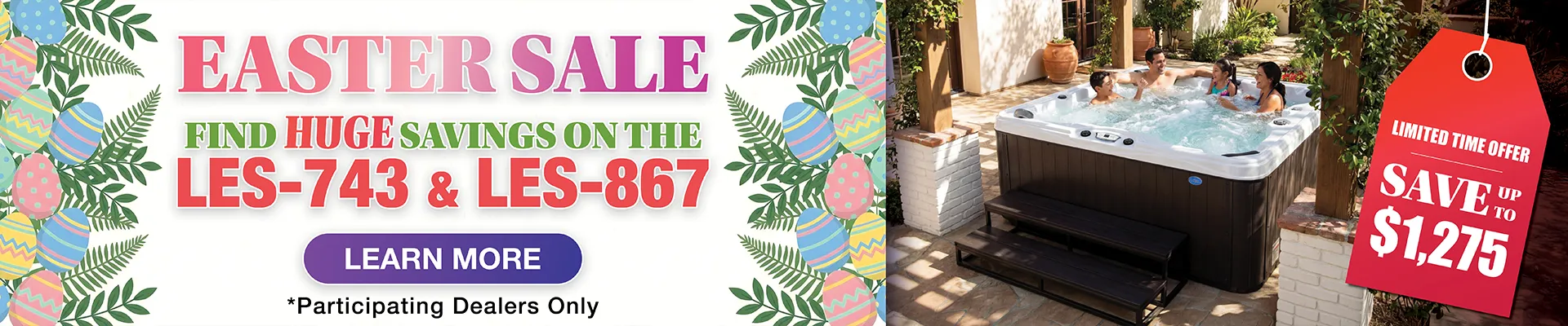 Calspas hot tub being used in a family setting - Lovington