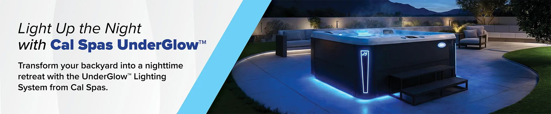 Calspas hot tub being used in a family setting - Lovington